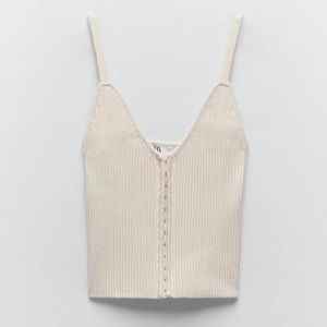 ZARA KNIT CORSET TOP